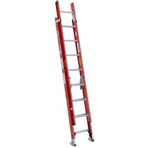 張 Werner D6216-2 Fiberglass Extension Ladder, D-Rung - 16 ft.