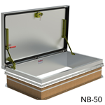 Bilco NB-50 - Aluminum Roof Hatch, 30" x 54" BILCO, NB-50, 30" X 54", ALUMINUM, ROFF HATCH
