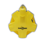 Coleman Cable, #997362 Yellow Jacket Five Outlet Adapter, 15-Amp, Yellow 