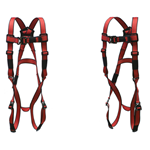 Super Anchor Safety P-6001-R - Proseries Full Body Harness, Red super anchor safety, P-6001-R, P-6001-RS, P-6001-RM, P-6001-RL, P-6001-RXL, proseries, full body, harness, red