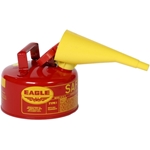 Eagle, #1005 Type I Safety Can 1 Gal. Red with F-15 Funnel 