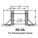 Small RC-3A Canted Curb- 8" High