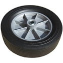 3 in. x 12 in. x 3/4 in. Brg Wheel with Flat Free Tire - (Replacement Rear Wheel for Roof Cutters)