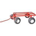 4 Wheel Cart with Pneumatic Tires