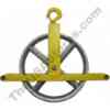 Hoisting Wheel Use with a hand hoist beam, hoisting wheel