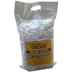 White T-Shirt rags in Plastic Bag