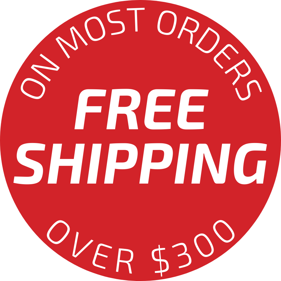 free shipping on most orders over $300