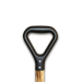 #2 Steel Scoop - Short Wood Handle - Poly-D Style Grip - 143-1010
