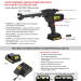 Albion DL-45-T13E 18V Core Cordless Bulk Gun - 20 oz Motorized Caulking Dispenser