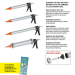 Albion DL-45-T13E 18V Core Cordless Bulk Gun - 20 oz Motorized Caulking Dispenser