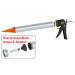 Albion DL-59-T17 Special Deluxe 30 oz Manual Bulk Gun - Professional Stel Barrel Caulking Dispenser