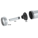Albion DL-59-T27 Special Deluxe Manual Bulk Gun - 30 oz Teflon Barrel w/ Orange Cone Nozzles