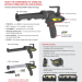 Albion E12Q 1 Quart Cordless Cartridge Gun - 12V Swivel-Carriage Applicator