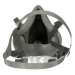 3M 6200 Half Face Respirator - Reusable Medium Size for Gas, Vapor, & Particulate Protection