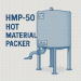 A & A Melters HMP-50 Hot Material Packer - 50 Gallon Crane-Lift Insulated Carrier