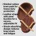 AJC 036-318 Heavy Duty Knee Pads - Molded Rubber w/ Leather Straps & Steel Buckles