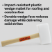AJC 078-PWM Plastic Wedge Mallet - Impact-Resistant Mallet for Roofing. Siding & Construction