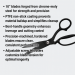  AJC 091-S10T Non-Stick Roofing Shear - 10" Bent Design with Corrosion-Resistant Finish