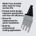AJC 116-FTB Fork Tooth Roofing Shovel Blade - Alloy Steel Replacement for Shing-Go