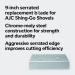 AJC 116-SGB Serrated Replacement Blade - 9" Chrome Moly Steel for Shing-Go Shovel