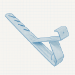 ACRO 29458 - 19" Roof Bracket Back 45º (2x8 Plank)