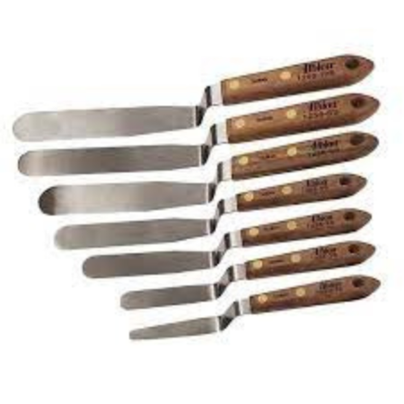 Albion 1258-G01 7-Piece Classic Offset Caulking Spatula Kit