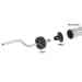 Albion 32-112 - 12" Bendable Aluminum Nozzle 3/8" ID Threaded Base