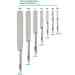 Albion 958-G01 7pc Streamline Caulk Spatula Set