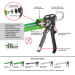 Albion B12 10 oz Manual Caulk Gun - Smooth-Rod Drive for Standard Sealants