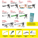 Albion R5 Caulk Gun 1/10 Gallon Manual Ratchet Cartridge Gun