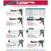 Albion R6B Caulk Gun - 10 oz Ratchet Cartridge Gun