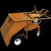 All Seasons Equipment 105000 36" Wheels-Under Gravel Spreader - ASE-105000