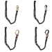 Arc Flash Shock Absorbing Stretch Lanyard - Single Leg - Web Loop