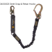 Arc Flash Shock Absorbing Stretch Lanyard - Single Leg with Hooks