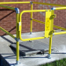 BlueWater Manufacturer - GuardDog Self-Closing Industrial Safety Gate, Powder Coated Yellow