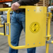 BlueWater Manufacturer - GuardDog Self-Closing Industrial Safety Gate, Powder Coated Yellow