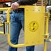 BlueWater Manufacturer - GuardDog Self-Closing Industrial Safety Gate, Powder Coated Yellow - 