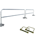 BlueWater Manufacturing - SafetyRail 2000 - Roof Fall Protection Guardrail - Galvanized - Railing, Bases & Pins - 