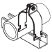 C-Port CLAMP - Strut Clamp, (1/2" - 6")
