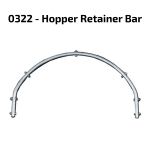 Chutes International 0322 DuraChute Hopper Retainer Bar