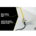 Coleman Cable, #2882 2 ft. 12/3 (Lighted) Yellow Jacket / 3-Conductor Power Block - 242-2882