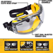 DeWalt, #DPG82-11 Concealer Safety Goggles - Clear Anti-Fog - 351-DPG82-11