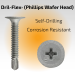 DEWALT Dril-Flex® Self-Drilling Structural Screws — Phillips Wafer Head, Stalgard® - 100-Pk