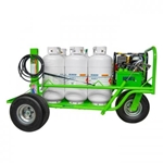 DONKEY Roof Cart for Single-Ply Adhesive Application DONKEY, ROOF CART, ADHESIVE, APPLICATION, SINGLE-PLY, AMED, SPRAY, ROOFING, 