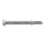 DeWALT Bi-Flex® Phillips Flat Head with Wings Bi-Metal Self-Drilling Structural Screws - 100/Pack dewalt bi-flex flat head with wings, phillips flat head wood-to-metal screws, stainless steel self-drilling screws, corrosion resistant wood-to-metal fasteners, bi-metal drill screws, construction sheathing fasteners, DEWALT structural screws, stainless steel flat head screws, wood-to-steel screws, deck to metal screws, DEW-DFSEBN140. DEW-DFSEBN345, DEW-DFSEBN645