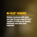 DeWALT Bi-Flex® Phillips Flat Head with Wings Bi-Metal Self-Drilling Structural Screws - 100/Pack