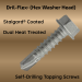 DeWALT Dril-Flex® Self-Drilling Metal Screws – Phillips Flat Head | Fasteners for Metal-to-Metal Applications, 100/Packs