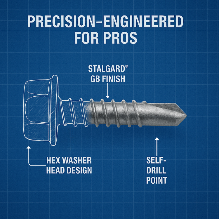Stalgard DeWalt Bi-Flex® Self-Drilling Metal Screws – Hex Washer Head | Stalgard ...