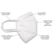 Disposable Protective KN95 Mask, 5pcs, Resealable Bag  - KN95-5