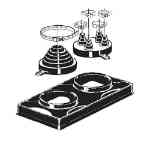 Portals Plus 36022, Double Pipe Portal Cover with C-126 & 481 Caps, Tan Portals Plus, POR-36022, Double Pipe Portal Cover, C-126 Caps, C-481 Caps, ABS curb cover, EPDM compression caps, rooftop pipe flashing, roof penetration system, pipe portal assembly